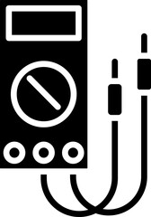 Sticker - Vector illustration of multimeter icon.