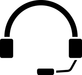 Sticker - Isolated headphone icon in b&w color.