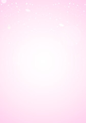 Sticker - Abstract snowfall pink background.