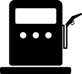 Canvas Print - Gas station icon in glyph style.