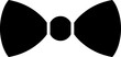 © Abdul Qaiyoom - Flat style bow tie icon in black color.