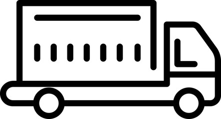 Wall Mural - Water tanker icon line art.