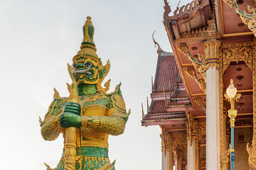 Sticker - Amazing statue at Wat Don Mueang in Bangkok, Thailand