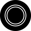 © Abdul Qaiyoom - B&W plate icon in flat style.