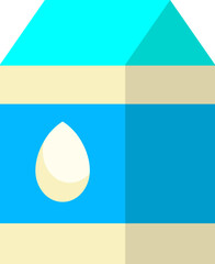 Poster - Colorful milk package icon or symbol.