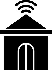 Poster - Smart home wifi connected icon or symbol.