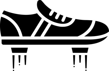 Sticker - B&W illustration of flying shoes icon.