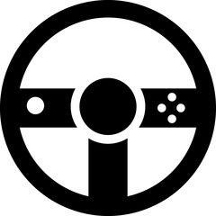 Poster - Flat style steering icon or symbol.