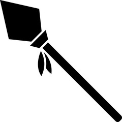 Poster - Illustration of spears icon or symbol.