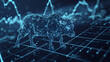 Security token stock analysis, charging bull, trade up, trading volume, forex graph, bullish signal, bull and bear market, bull digital technology hologram, stock trading, polygonal bull concept 