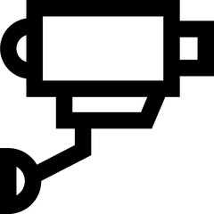 Sticker - CCTV camera icon or symbol.