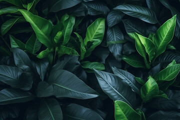  tropical leaves texture dark green foliage nature