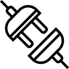 Poster - Flat illustration of plug icon or symbol.