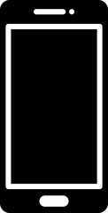 Poster - Smartphone glyph icon or symbol.