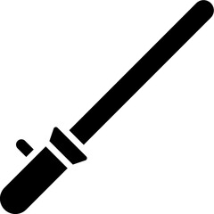 Poster - B&W illustration of ar wand icon.