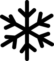 Canvas Print - Vector illustration of snowflake icon.