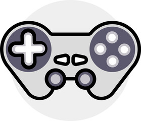 Poster - Vector illustration of Gamepad icon.