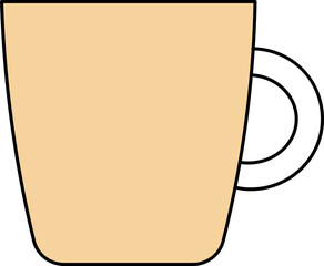 Sticker - Vector Illustration of Mug Or Cup.