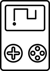 Sticker - Snake Game In Game Boy Flat Icon.