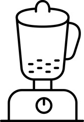 Wall Mural - Mixer blender icon in line art.