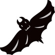 © Abdul Qaiyoom - Scary Bat icon in Black Color.