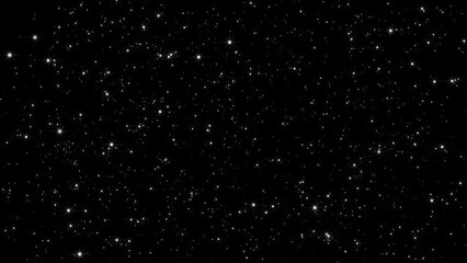 Wall Mural - Stars glowing on Black Background motion loop video animation.
