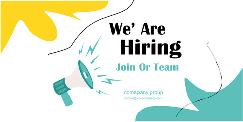 recruitment advertising template. recruitment poster, job hiring poster, social media, banner, flyer
