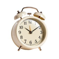 Wall Mural - White alarm clock, cut out