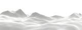 Fototapeta Na sufit - 3D snowy mountain. Snow terrain.