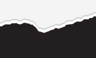 Wall Mural - Black Ripped Paper. Illustration of black ripped paper with place for your image or text. Vector available. Vector Illustration.
