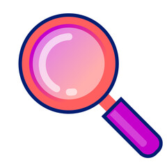 Canvas Print - magnifying glass icon