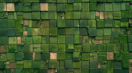 Wall Mural - Summer daylight at banana plantation with lush green foliage for an abstract background