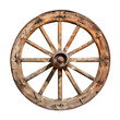 © Creative Haven - Old wooden wheel. Isolated on transparent background.