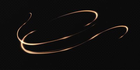 Wall Mural - glowing golden spiral. speed ​​abstract lines effect. rotating shiny rings. glowing circular lines. 