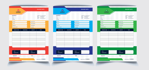 Letterhead Invoice Design 