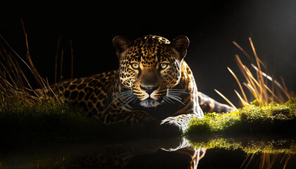 Fototapeta dziki zwierzę ssak oko pantera