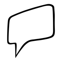 Sticker - Vector Comics Speech Bubble Shape Object