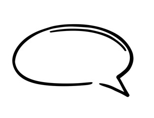 Sticker - Vector Comics Speech Bubble Shape Object