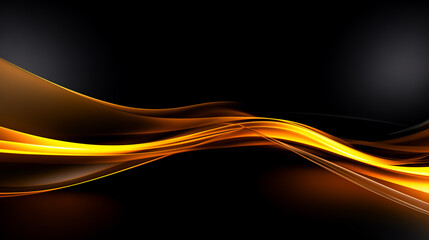 Wall Mural - abstract dark yellow curve background