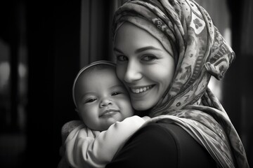 reminiscing love, black and white photos nostalgic memories of a loving family, glimpse into the pas