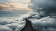 stairway in clouds