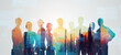 © metamorworks - Mixed media of group of multinational people and digital technology concept. System engineering. Research and development. Wide angle visual for banners or advertisements.