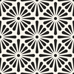 Wall Mural - vector seamless pattern. repeating geometric elements. stylish monochrome background design.