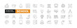 © Bilal - Set of 36 School line icons set. School outline icons with editable stroke collection. Includes School, Teacher, Books, E-Learning, Sports, and More.