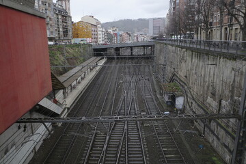 Poster - bridge over the railway