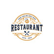 © Sakib - Creative vintage restaurant logo. vector letter G café, restaurant logo