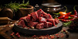 silhouette ,Seasoning raw beef stew meat with pepper,Assorted raw meat, Assortment of fresh meat on wooden board: various types of beef steaks, Title assortment of fresh pork, beef, turkey, and chicke