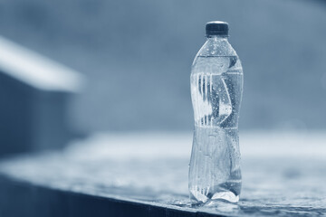 Wall Mural - water in the bottle closeup