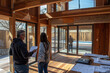 © forenna - detailed photograph showcasing an interior architect conducting site visits and surveys to assess existing conditions and gather inspiration for design concepts, photo