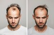 © Rattiyagone - Male head with circular thinning hair or alopecia.